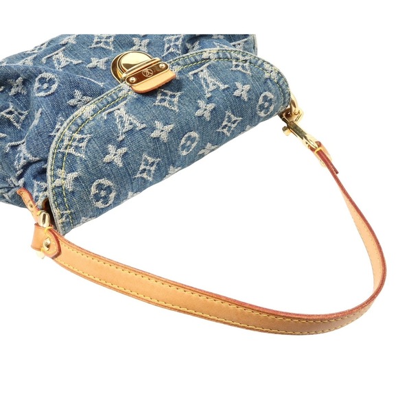 Louis Vuitton Handbags - Louis Vuitton Mini Pretty Monogram Blue Shoulder Denim Bag